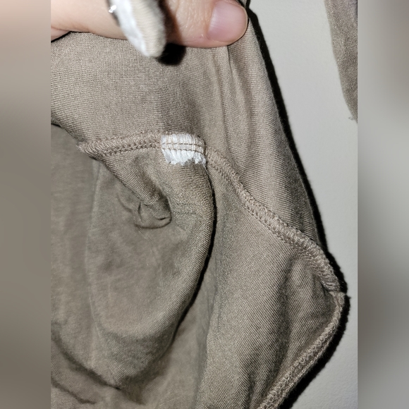LULUS Taupe Scoop Neck Long Sleeve Bodysuit, Size Small - Picture 6 of 11